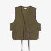 Fowl Vest - Olive Coated Cotton Cloth