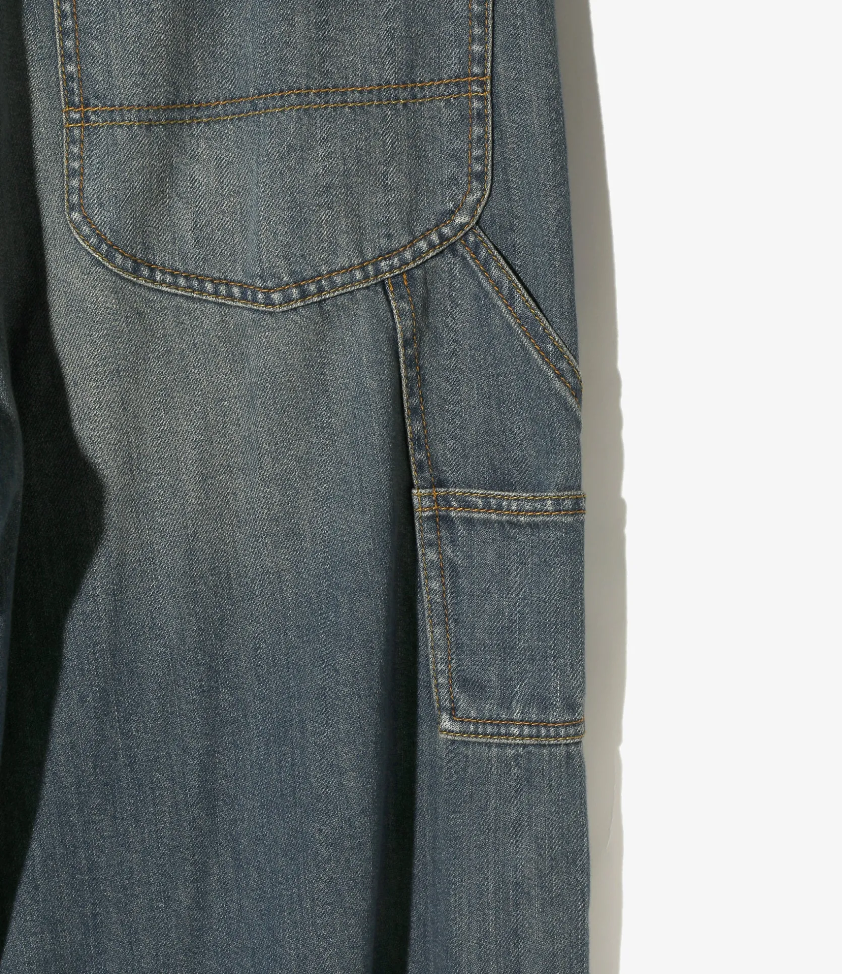 Frill Painter Pants - Indigo - Denim