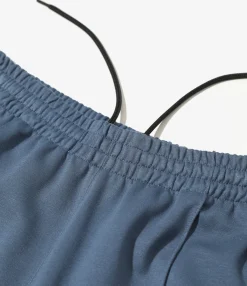 Fringe Boot-Cut Track Pant - Slate Blue - Rayon Jersey