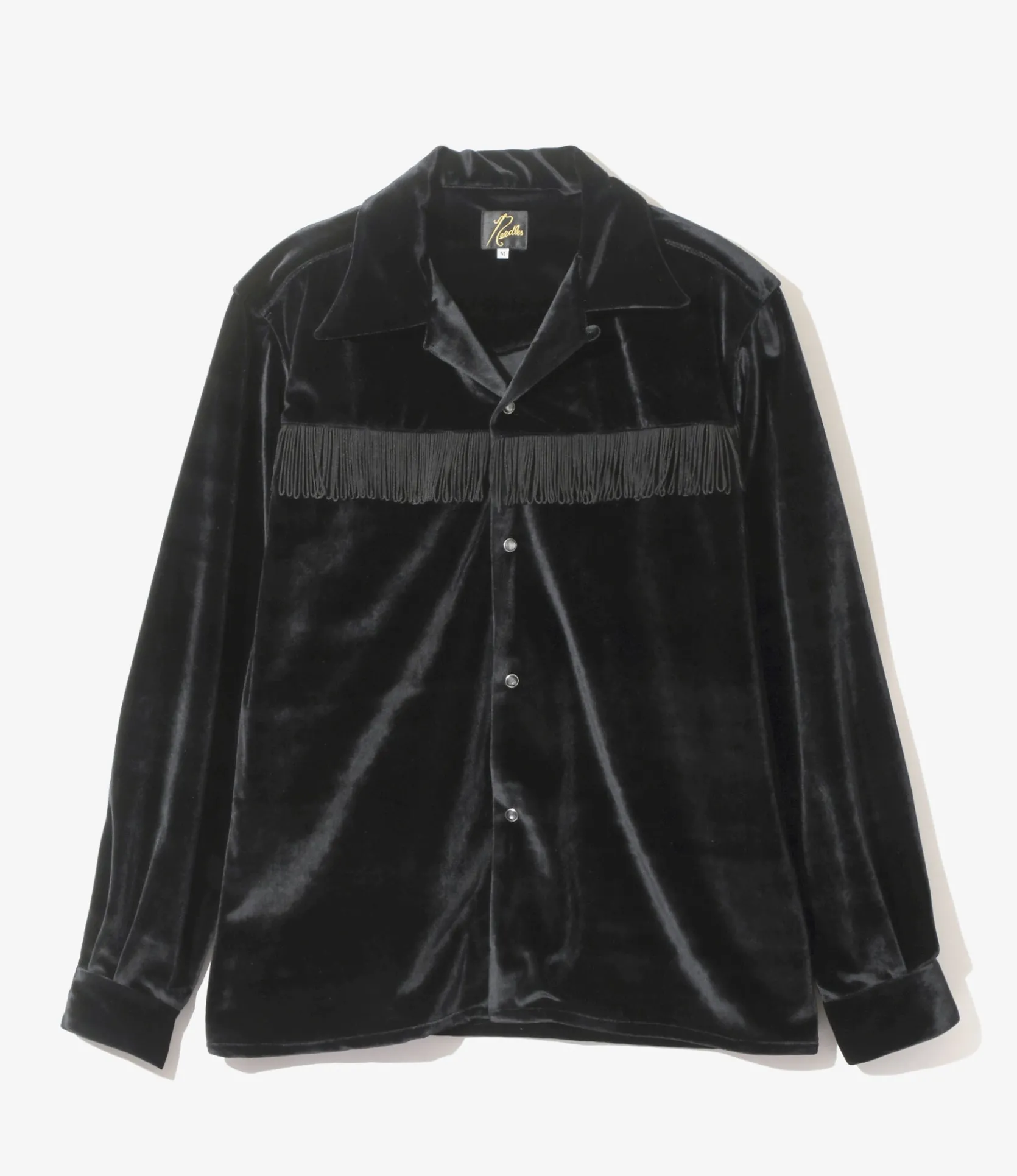 Fringe One-Up Shirt - Black - TA/PE Velour