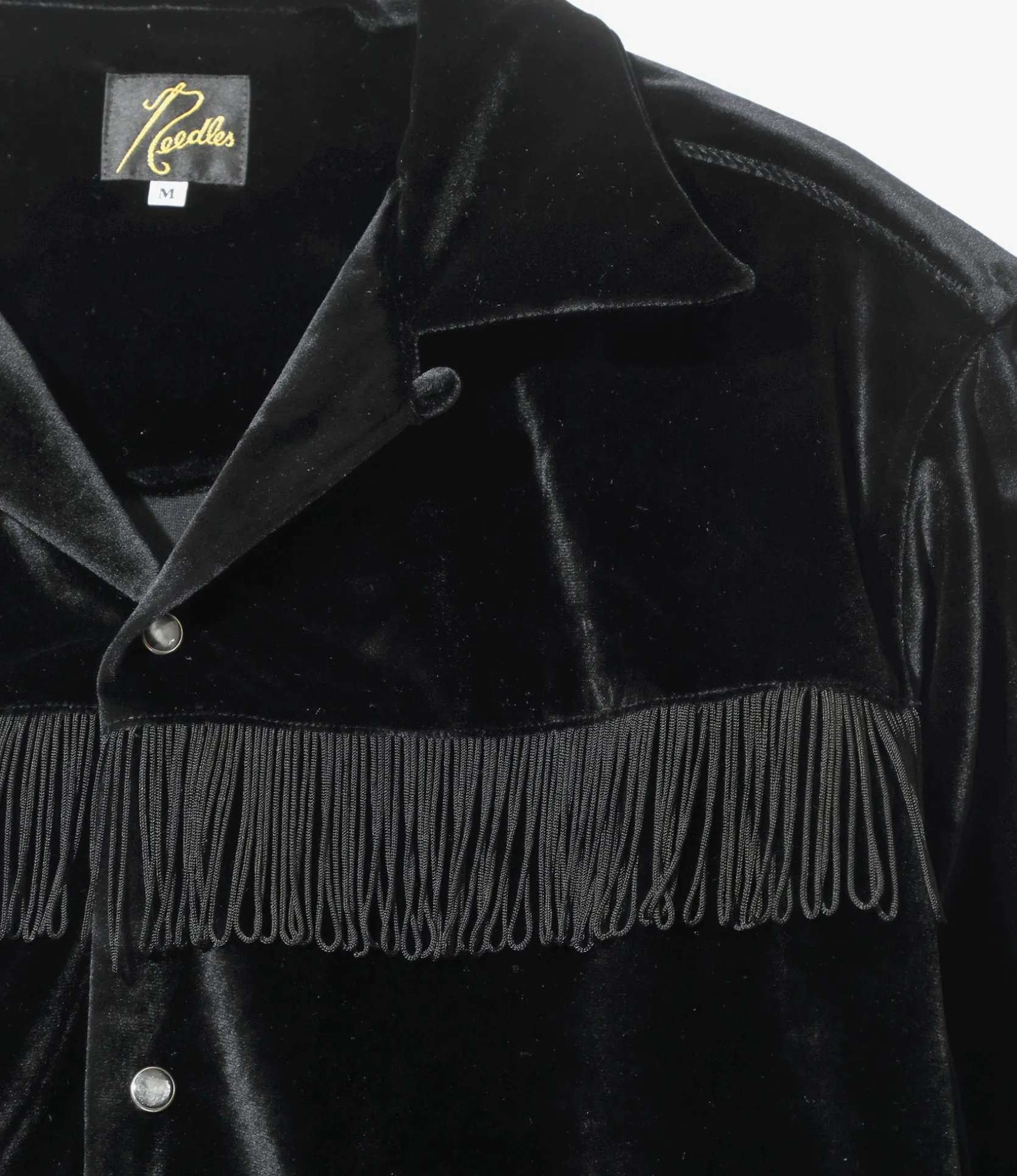 Fringe One-Up Shirt - Black - TA/PE Velour