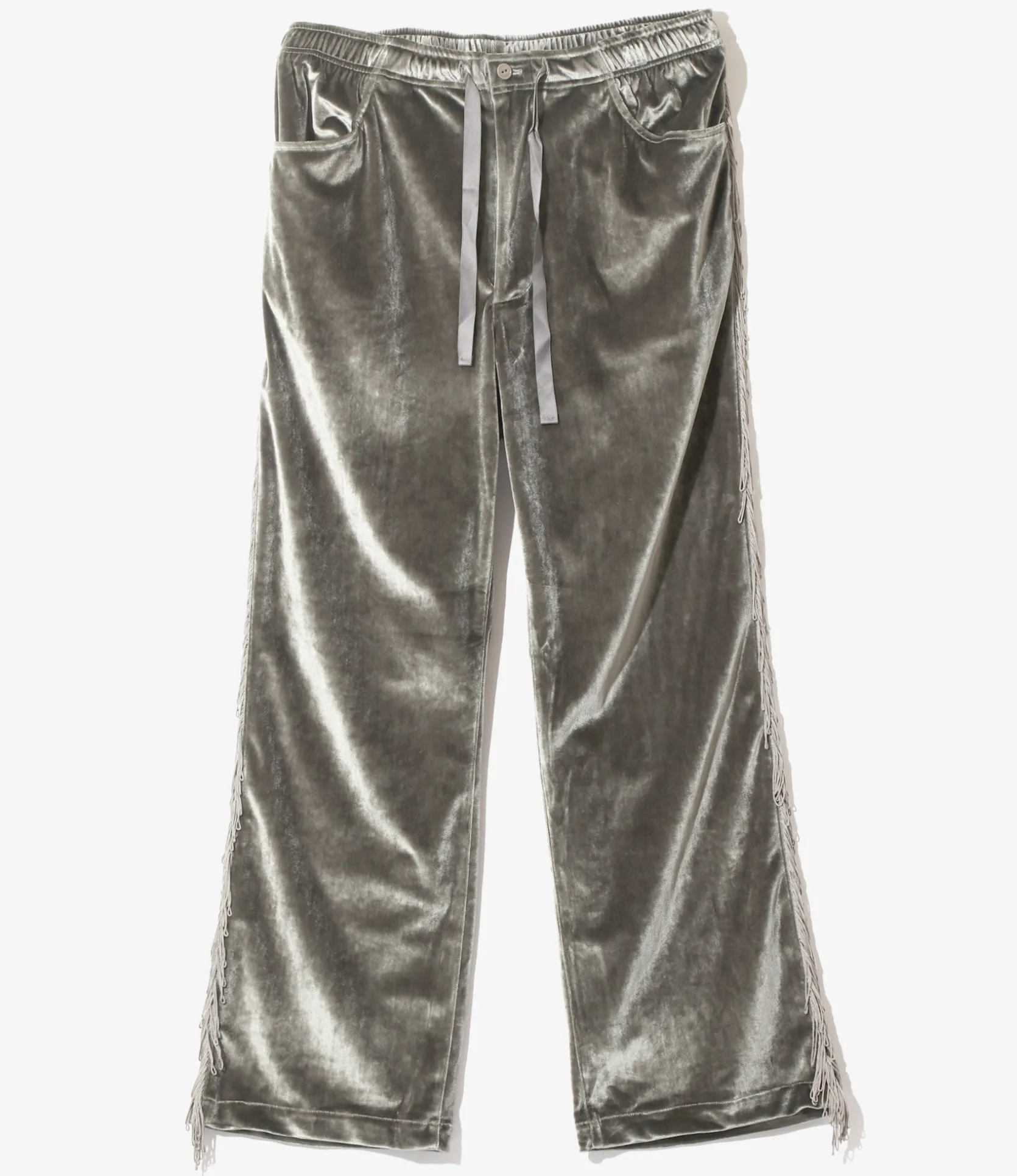Fringe String Easy Pant - Charcoal - TA/PE Velour