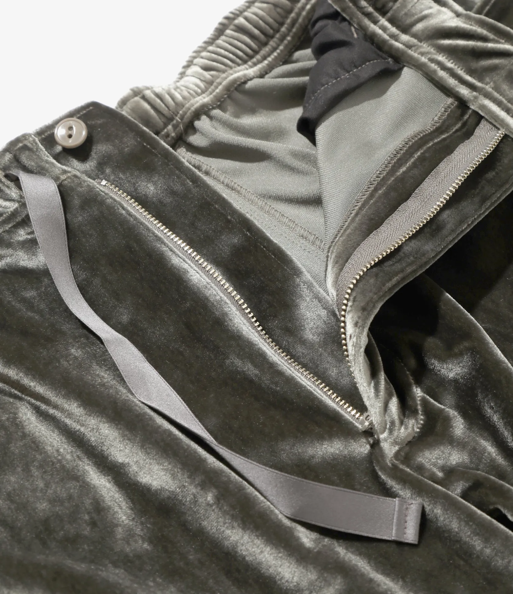Fringe String Easy Pant - Charcoal - TA/PE Velour
