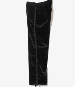 Fringe String Easy Pant - Black - TA/PE Velour