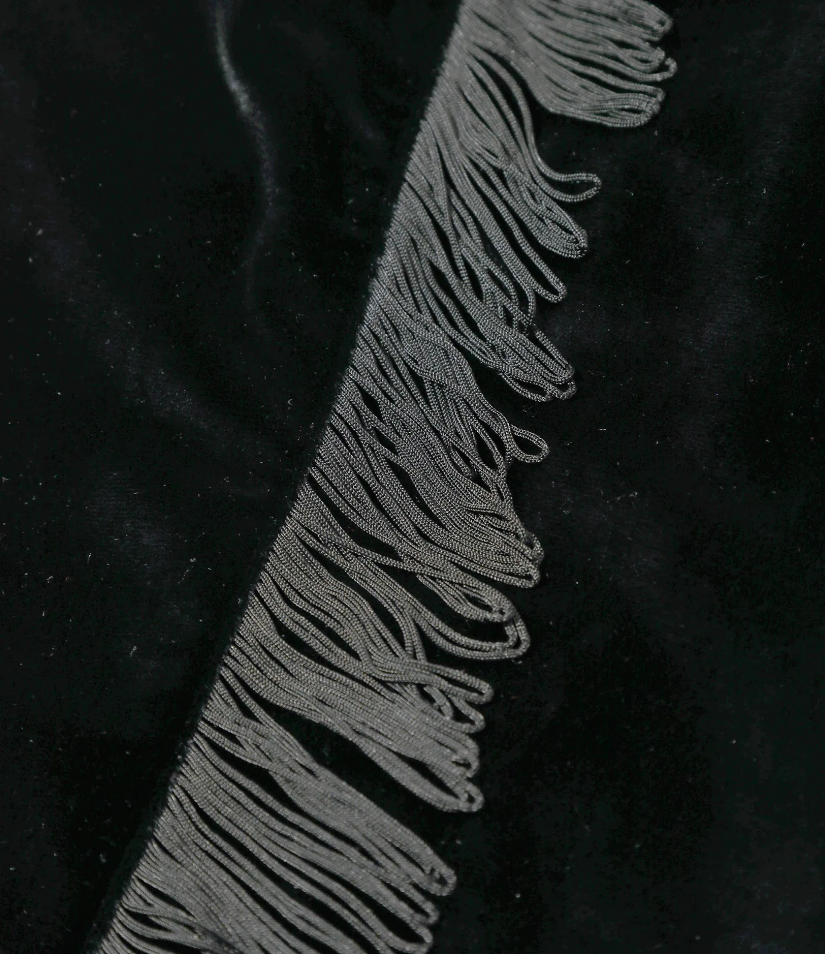 Fringe String Easy Pant - Black - TA/PE Velour