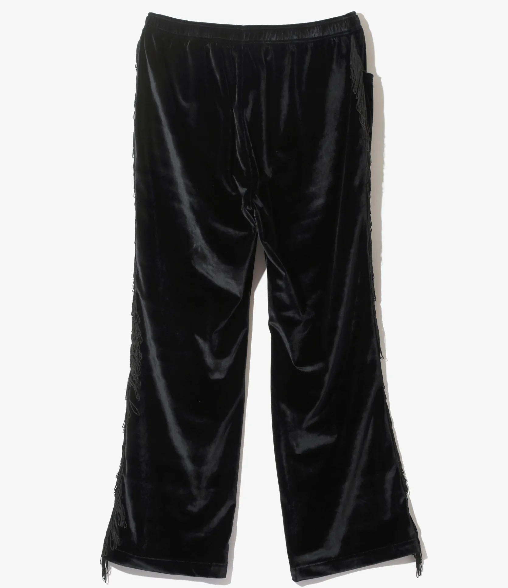 Fringe String Easy Pant - Black - TA/PE Velour