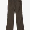Fringe String Pant - Dk.Brown - R/C Leopard Jacquard
