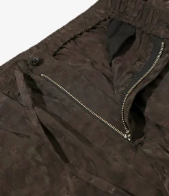 Fringe String Pant - Dk.Brown - R/C Leopard Jacquard