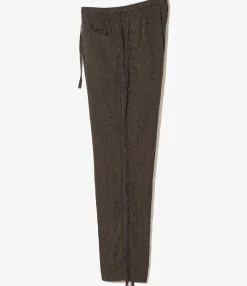 Fringe String Pant - Dk.Brown - R/C Leopard Jacquard