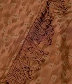 Fringe String Pant - Rust - R/C Leopard Jacquard