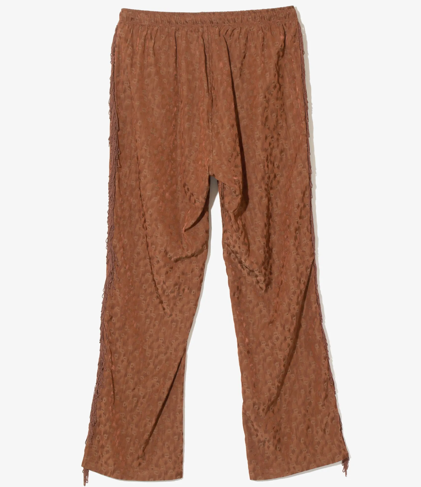 Fringe String Pant - Rust - R/C Leopard Jacquard