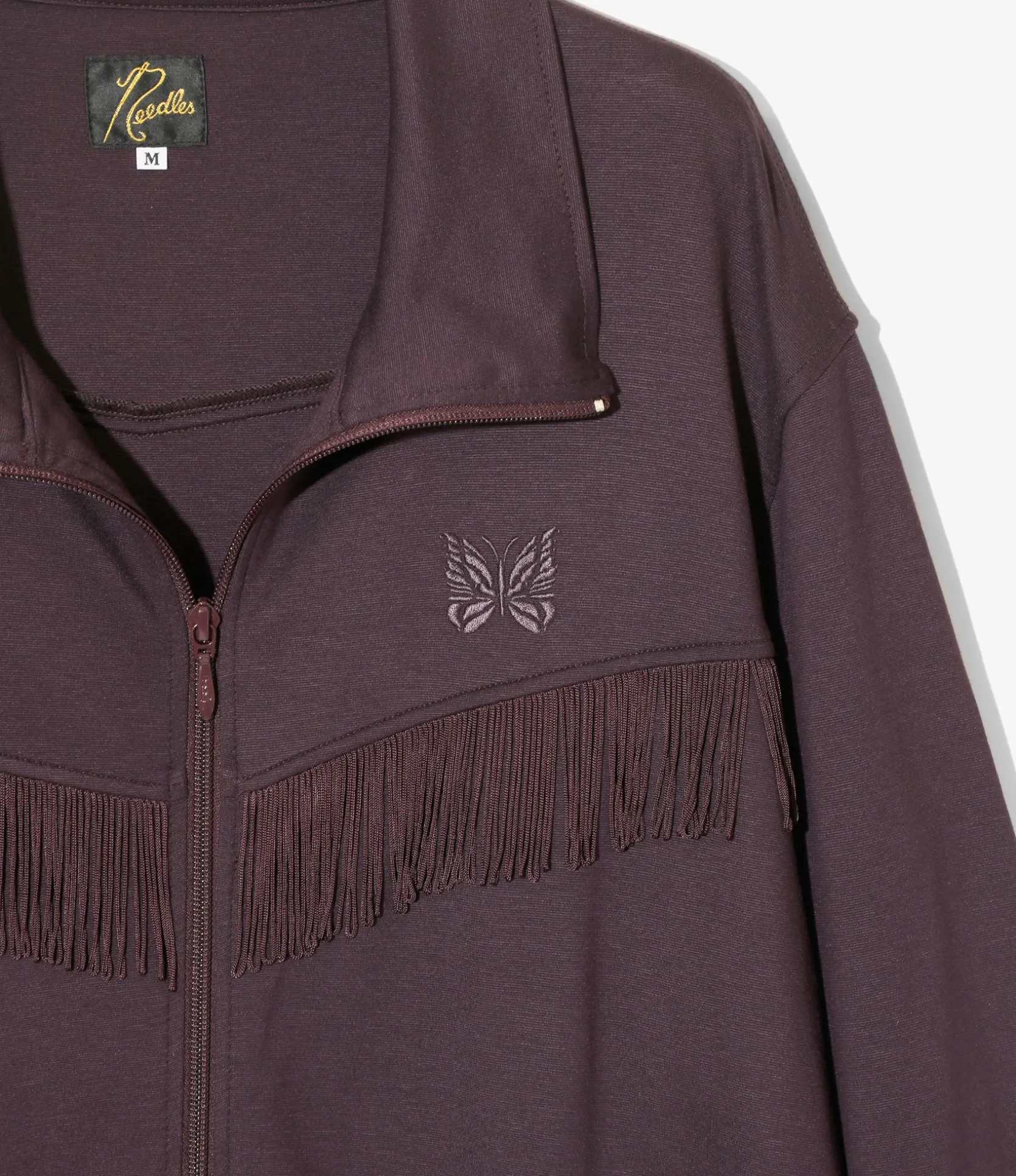 Fringe Track Jacket - Purple - Rayon Jersey