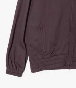 Fringe Track Jacket - Purple - Rayon Jersey