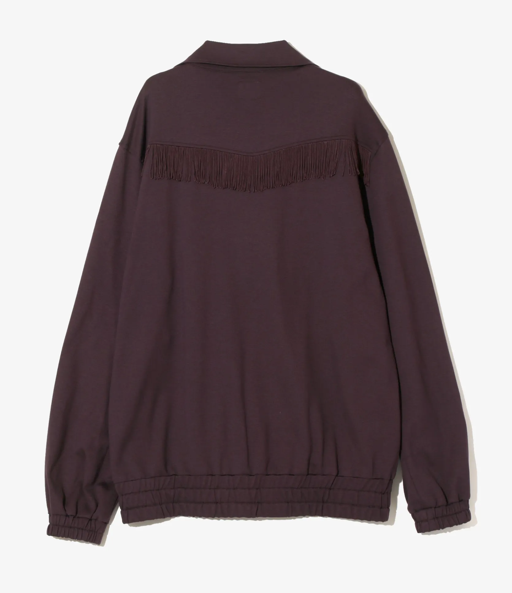 Fringe Track Jacket - Purple - Rayon Jersey