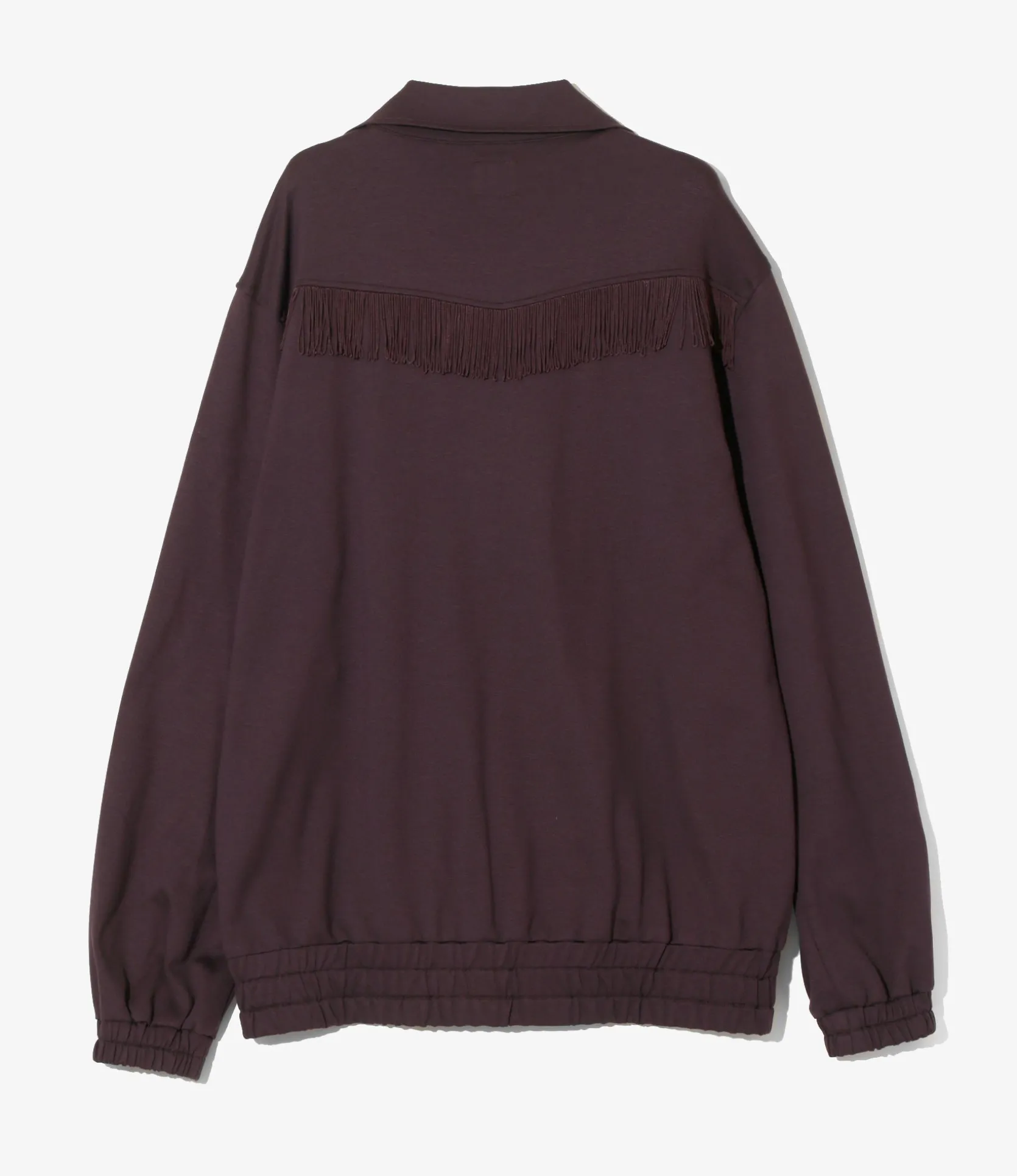 Fringe Track Jacket - Purple - Rayon Jersey