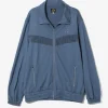 Fringe Track Jacket - Slate Blue - Rayon Jersey