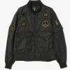 G-8 Jacket - Black - Python Jacquard Sateen