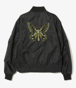 G-8 Jacket - Black - Python Jacquard Sateen