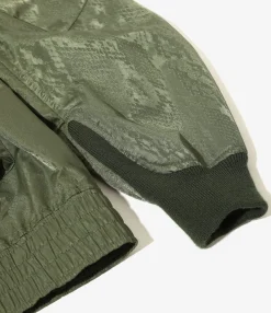 G-8 Jacket - Olive - Python Jacquard Sateen