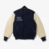 GDP x Golden Bear Varsity Jacket - Navy/Cream