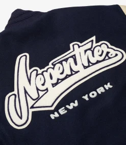 GDP x Golden Bear Varsity Jacket - Navy/Cream