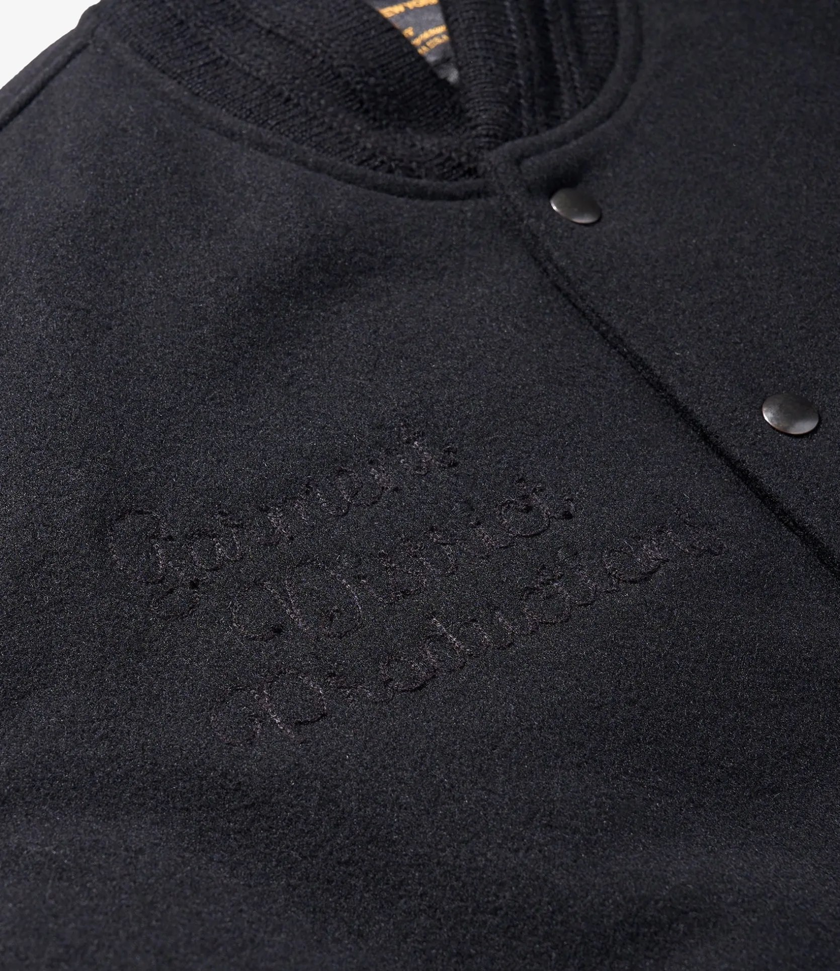 GDP x Golden Bear Varsity Jacket - Black/Black