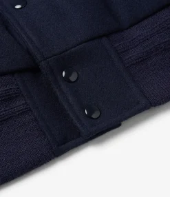GDP x Golden Bear Varsity Jacket - Navy/Cream