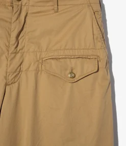 Ghurka Pant - Khaki Cotton Superfine Poplin
