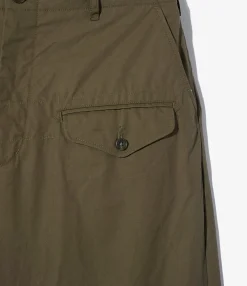 Ghurka Pant - Olive Coated Cotton Cloth