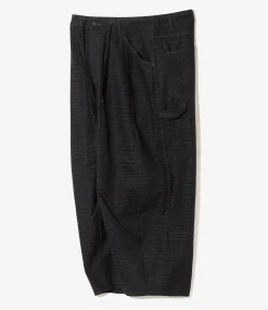 H.D Pant - Painter - Black - 10oz Denim / Crocodile Jacquard