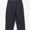 H.D Pant - Painter - Plaid - 9oz Printed Indigo Kasuri