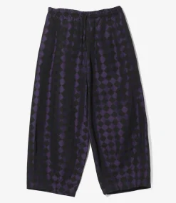 H.D. Pant - Purple / Black - PE/R Argyle Jacquard