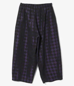 H.D. Pant - Purple / Black - PE/R Argyle Jacquard
