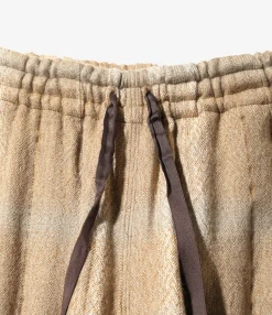 H.D.P. Pant - Mocha - W/PE Plaid Double Jq.