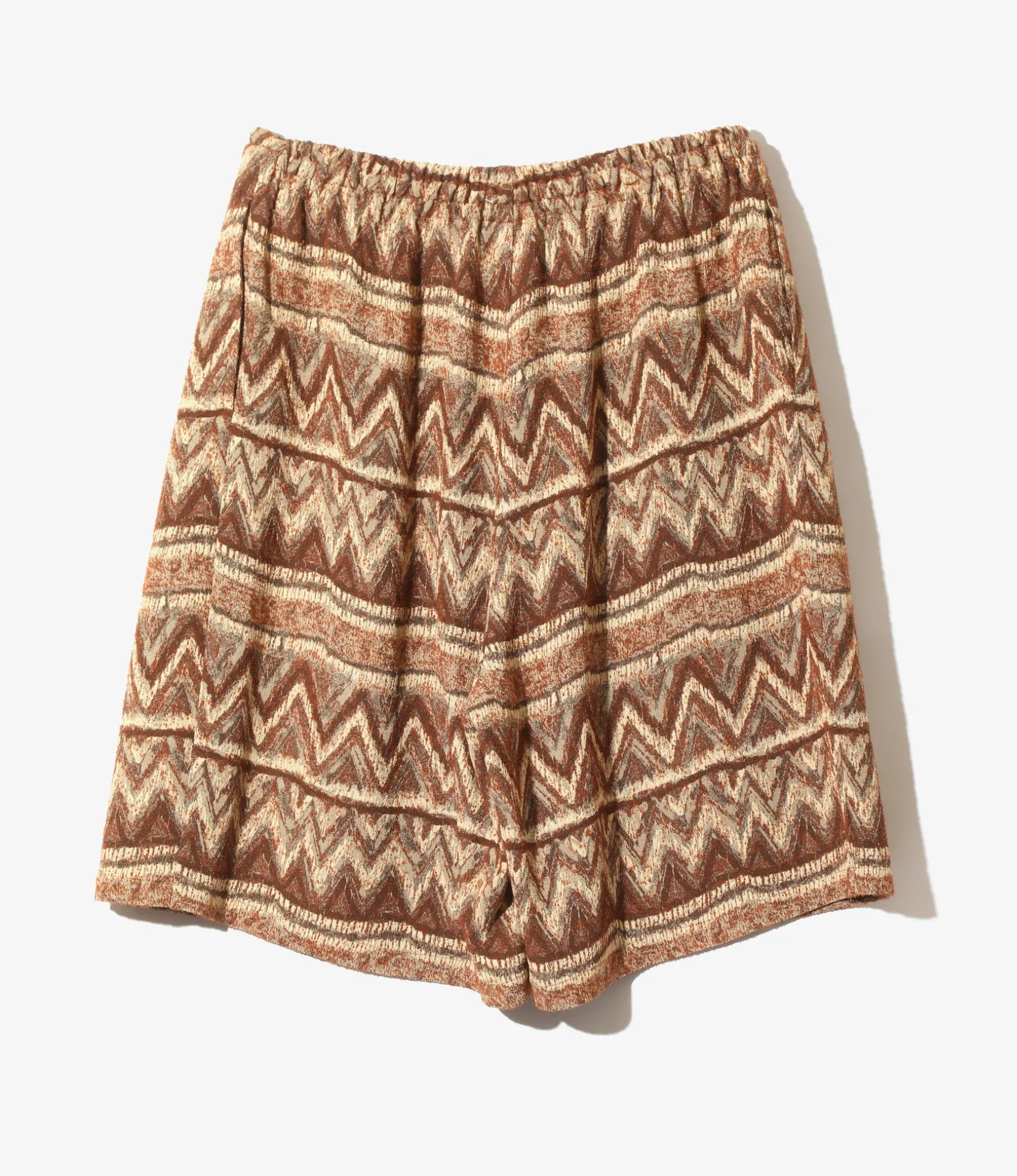 H.D.P. Short - Bordeaux - AC/R/W/N Zigzag Stripe Jq.