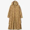 Hooded BD Dress - Khaki Cotton Paisley Print