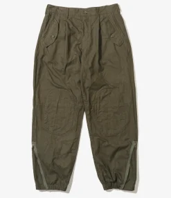 IAC Pant - Olive Cotton Brushed Herringbone