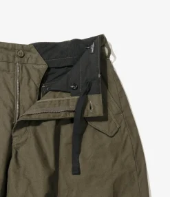 IAC Pant - Olive Cotton Brushed Herringbone