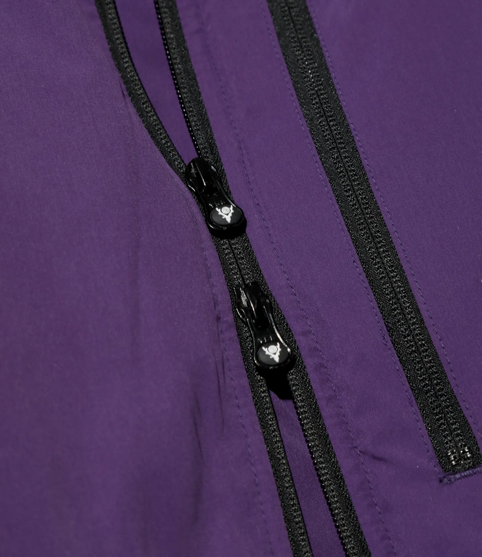 Insulator Zipped Parka - Purple - Poly Peach Skin