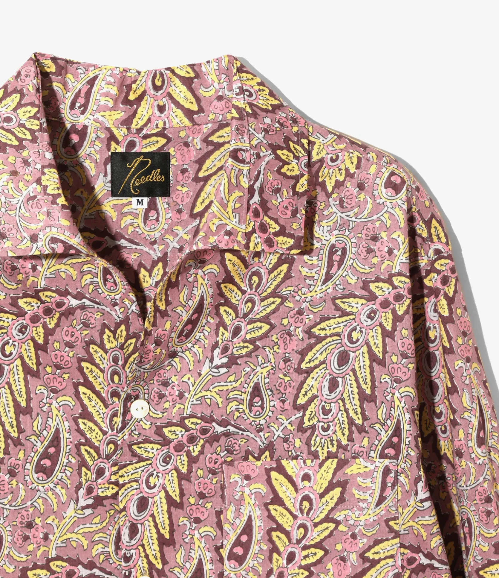 Italian Collar Shirt - Paisley - Printed Cotton Lawn