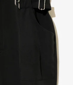 Jumpsuit - Black - Poly Light Double Cloth