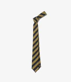 Knit Tie - Olive Stripe