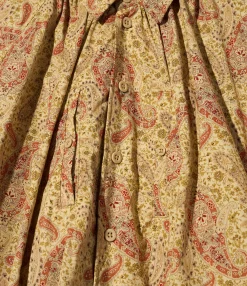 LAB Shirt - Khaki Cotton Paisley Print