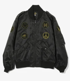 L2-B Jacket - Black - Papillon Jacquard Sateen