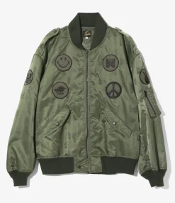 L2-B Jacket - Olive - Papillon Jacquard Sateen