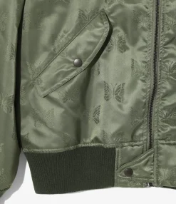 L2-B Jacket - Olive - Papillon Jacquard Sateen