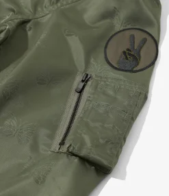 L2-B Jacket - Olive - Papillon Jacquard Sateen