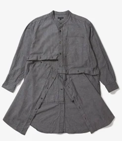 LB Shirt - Grey Cotton Chambray