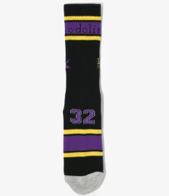 Line&Numbering Socks - Black