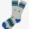 Line&Numbering Socks - H. Grey